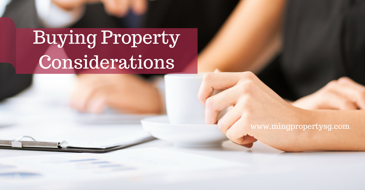 Buying property considerations