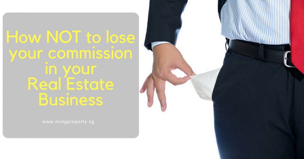 How not to lose property agent commission