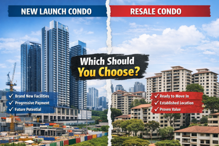 Comparison of new launch vs resale condo Singapore for buyers planning their next move