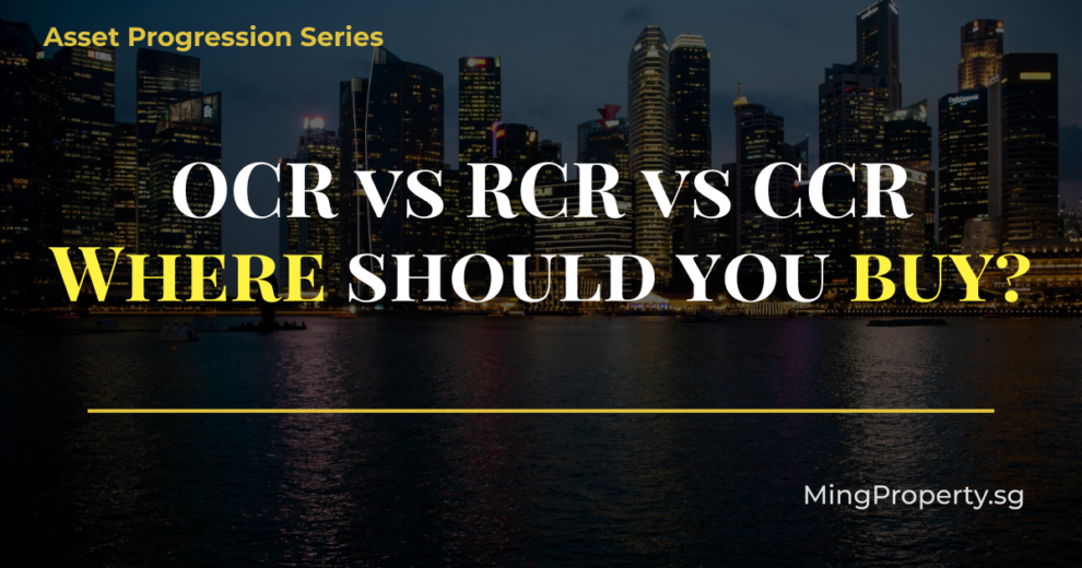 Singapore skyline comparing OCR RCR and CCR property regions