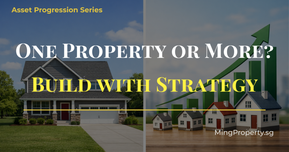 Investor comparing one home versus property portfolio Singapore strategy